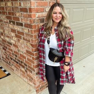 Grace & Karin Buffalo plaid shirt dress